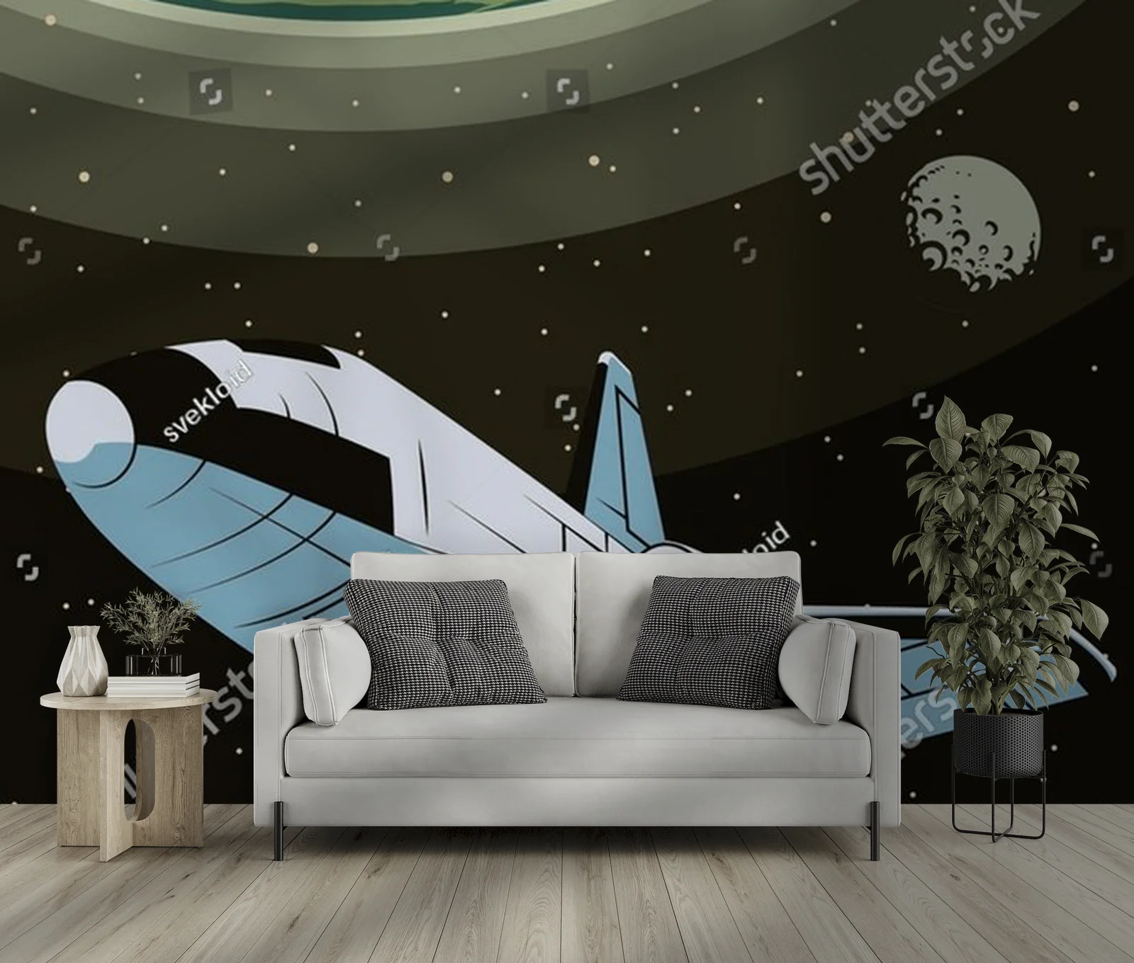Kosmiczna podróż w retro-futurystycznym stylu