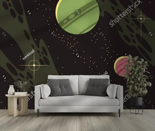 Astronomia w retro stylu: Kosmiczna kompozycja