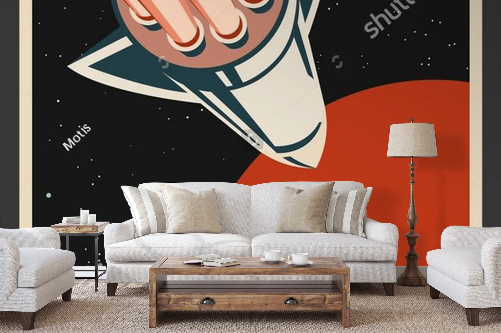 Kosmiczna podróż do Marsa w retro stylu