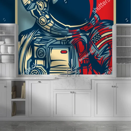 Kosmiczna podróż w retro kolorach galaktyki
