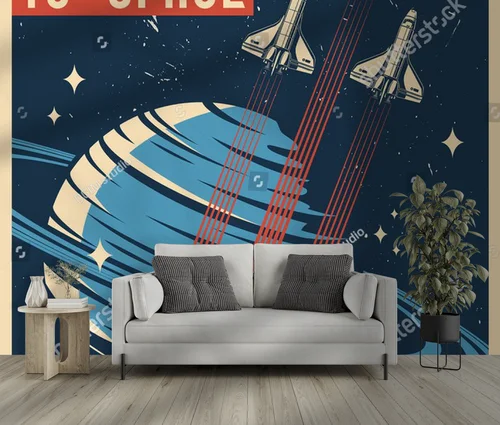 Kosmiczna podróż w vintage'owym stylu pełnym kolorów