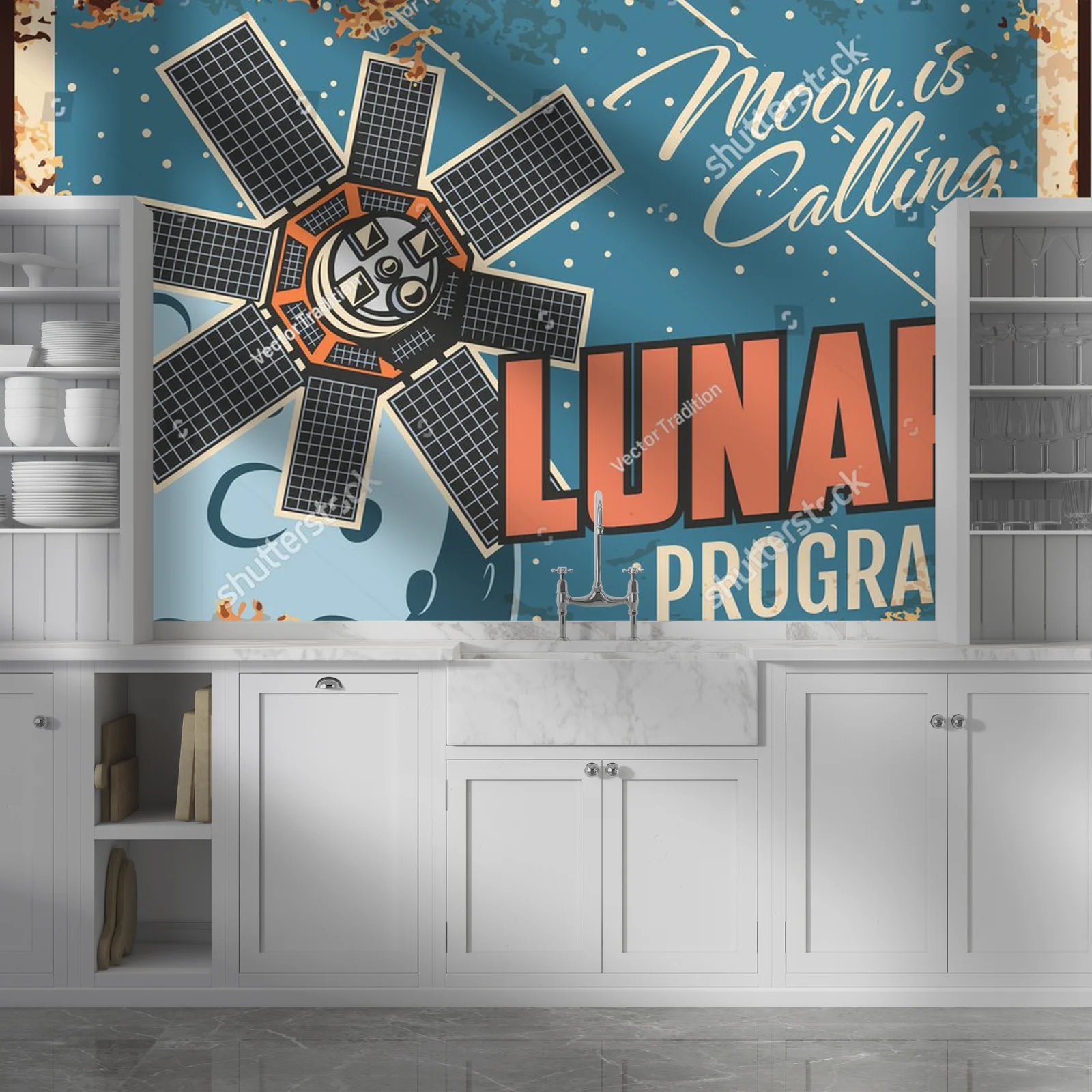 Lunar Explorations in Rusty Galaxy Hues