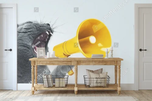 Energiczne meowing w pastelowych barwach