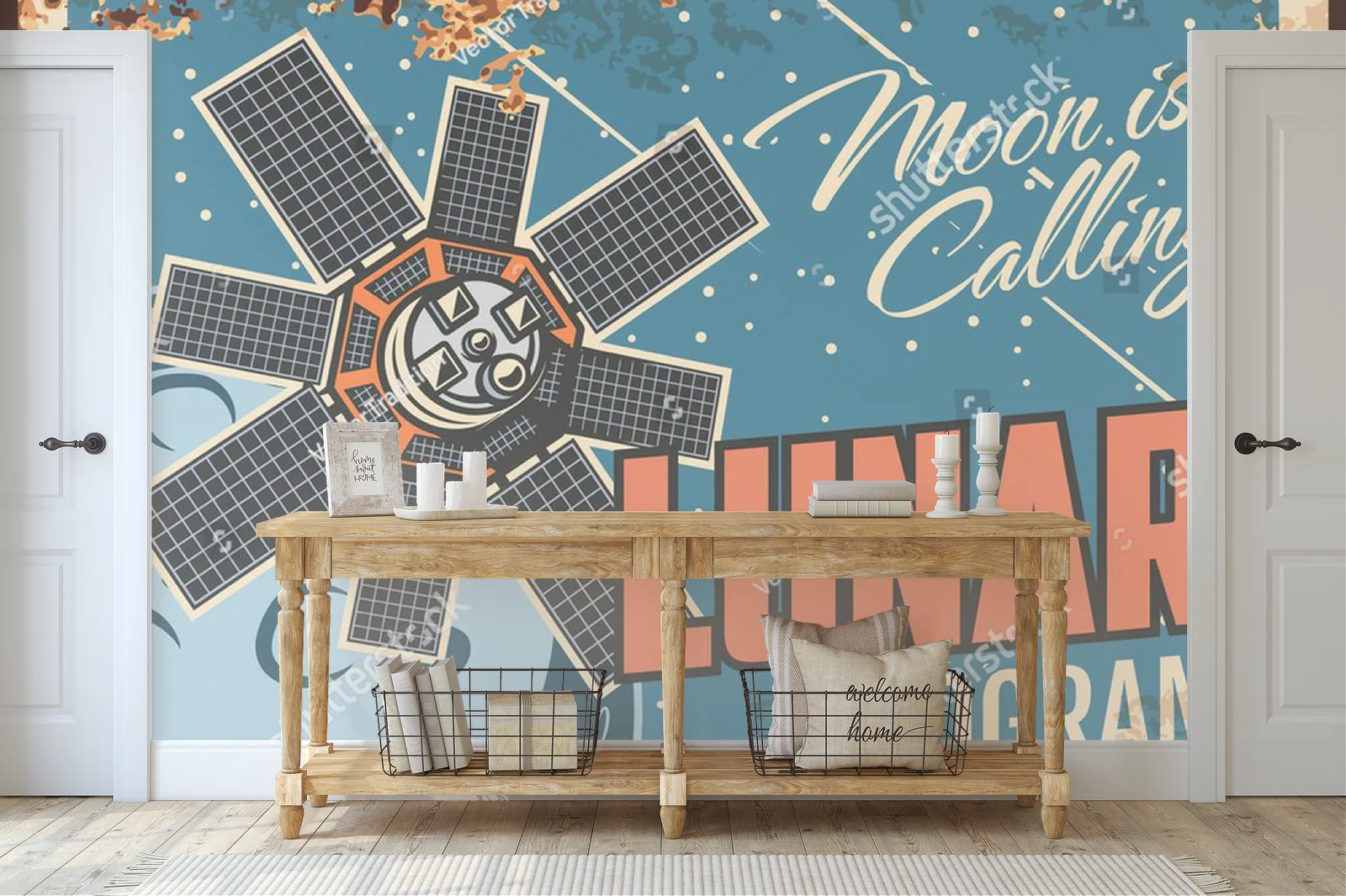Lunar Explorations in Rusty Galaxy Hues