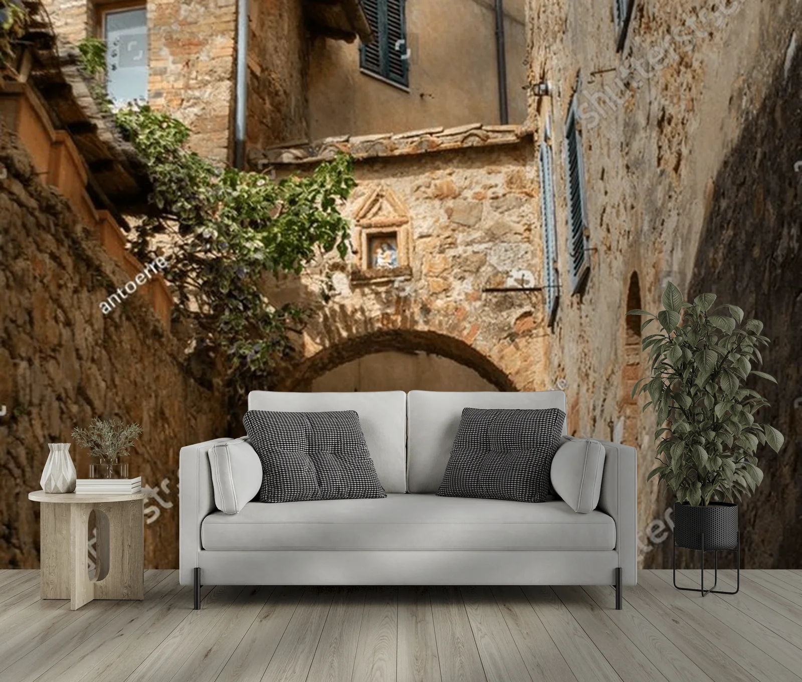 Urokliwa aleja w dolinie Val d'Orcia