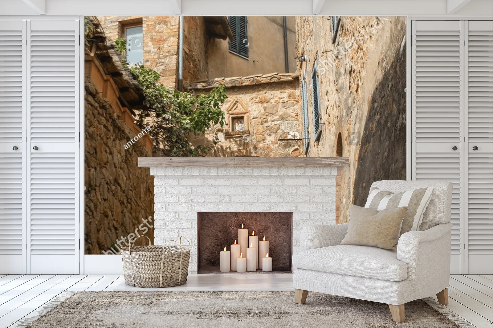 Urokliwa aleja w dolinie Val d'Orcia