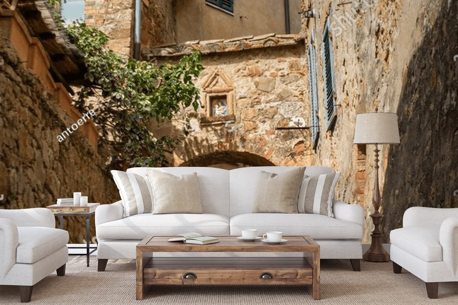 Urokliwa aleja w dolinie Val d'Orcia
