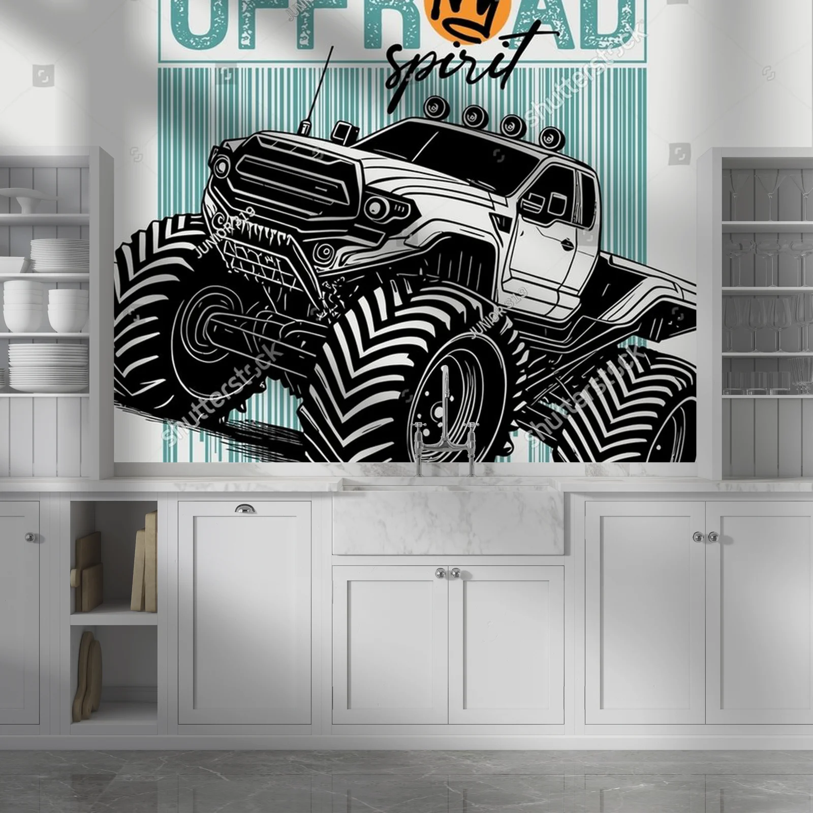 Potężny monster truck na off-roadowe przygody