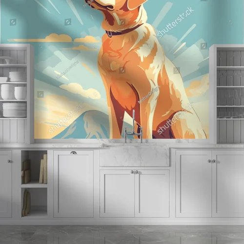Uroczy Labrador w delikatnych odcieniach