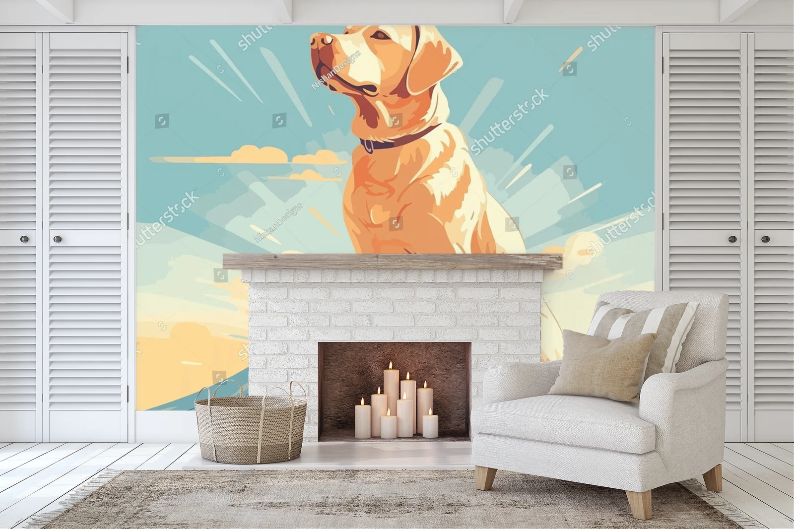 Uroczy Labrador w delikatnych odcieniach