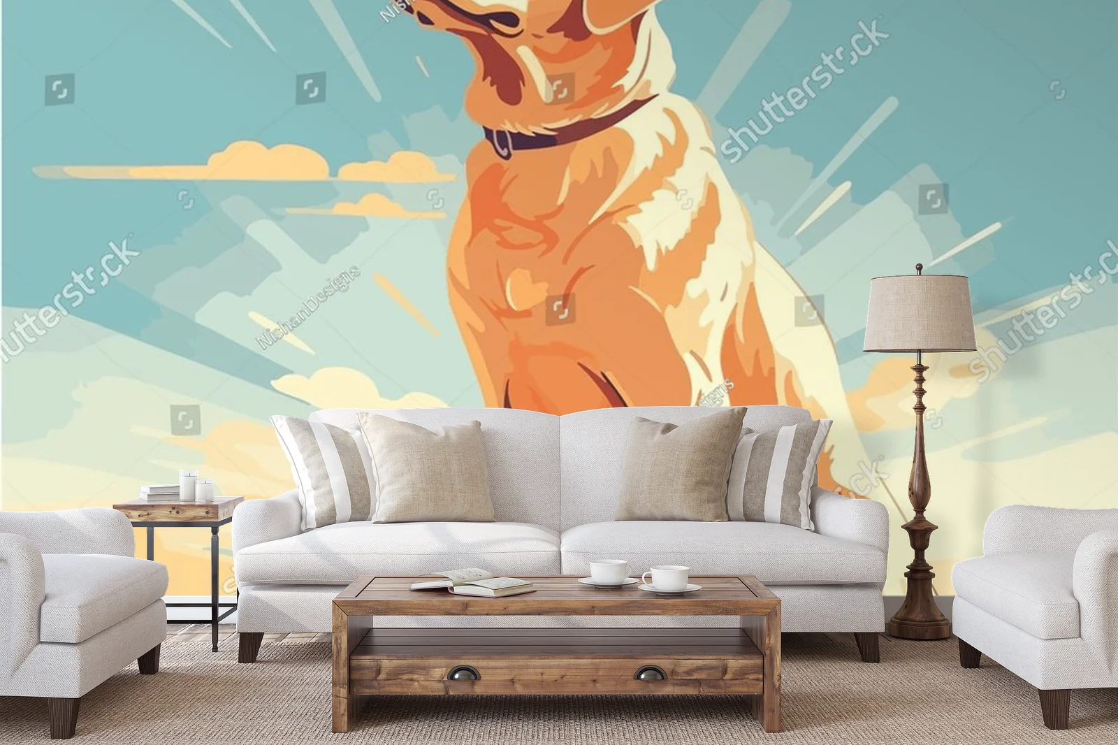 Uroczy Labrador w delikatnych odcieniach
