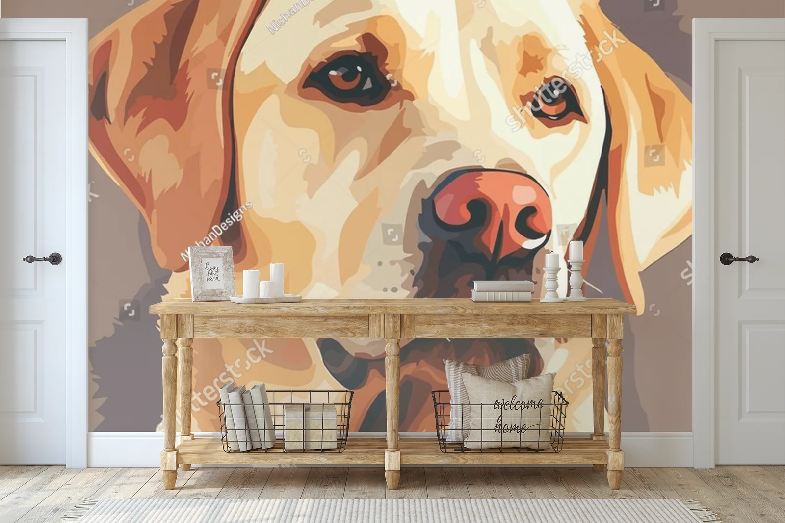 Uroczy labrador w radosnych odcieniach natury
