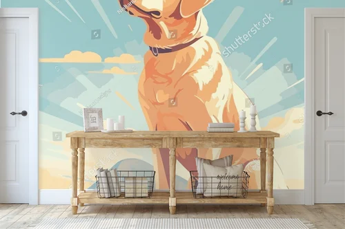 Uroczy Labrador w delikatnych odcieniach