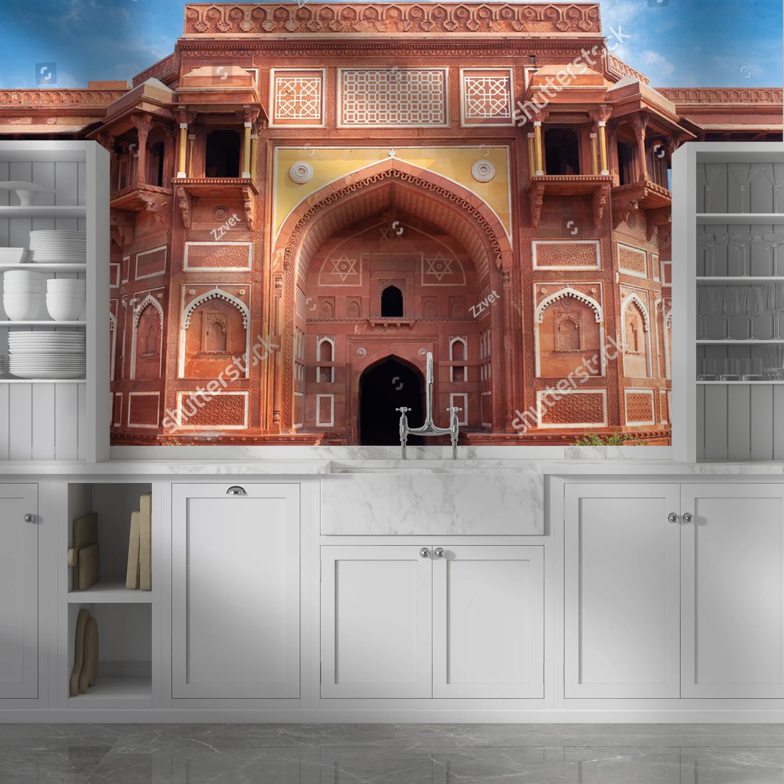 Zachwycająca architektura Jahangir Palace w Agra