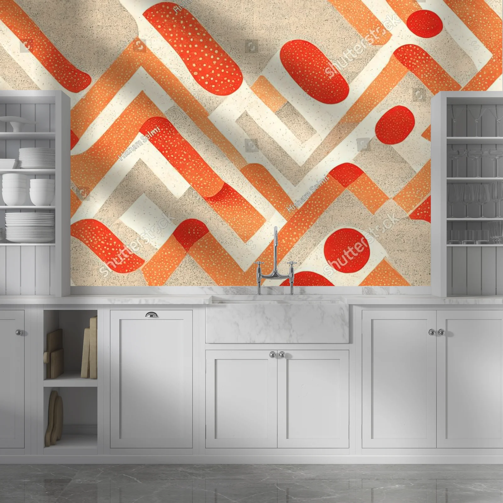 Elegancka abstrakcja w pastelowych tonach