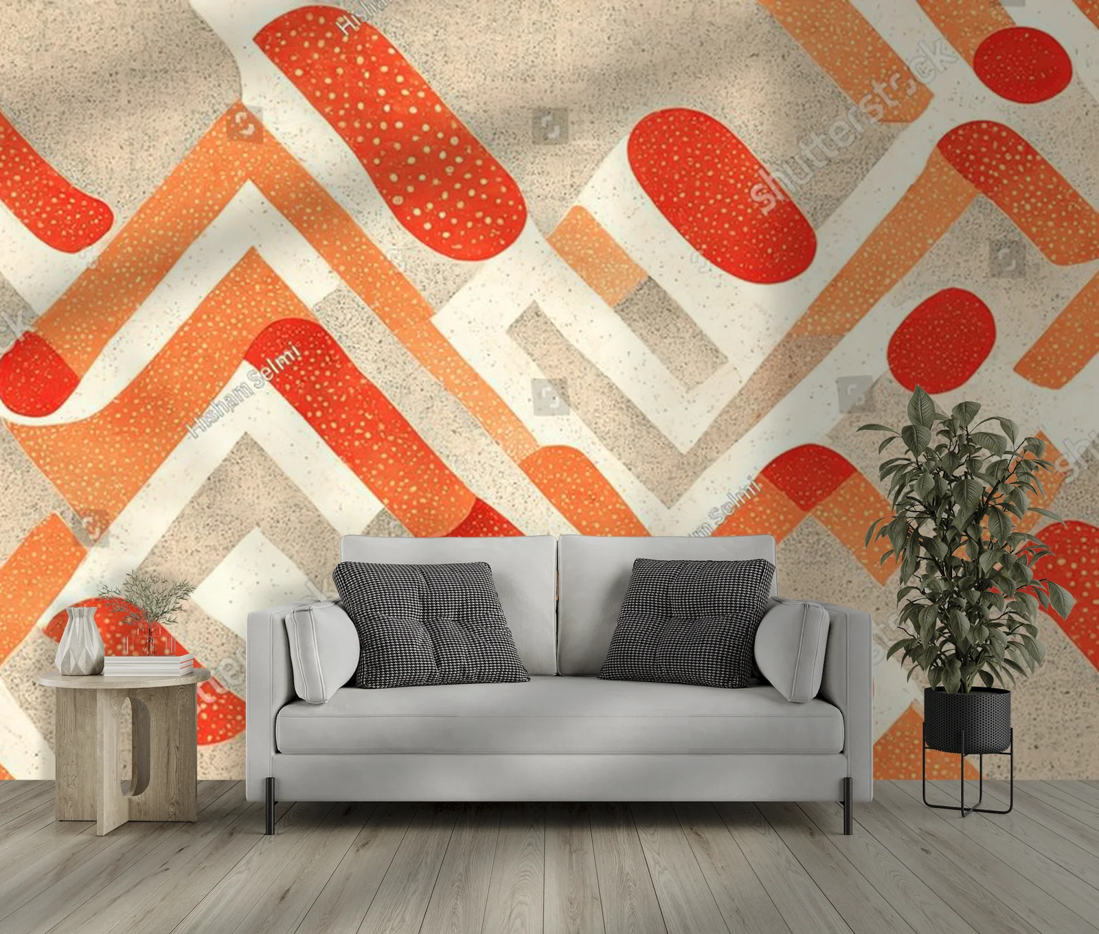 Elegancka abstrakcja w pastelowych tonach