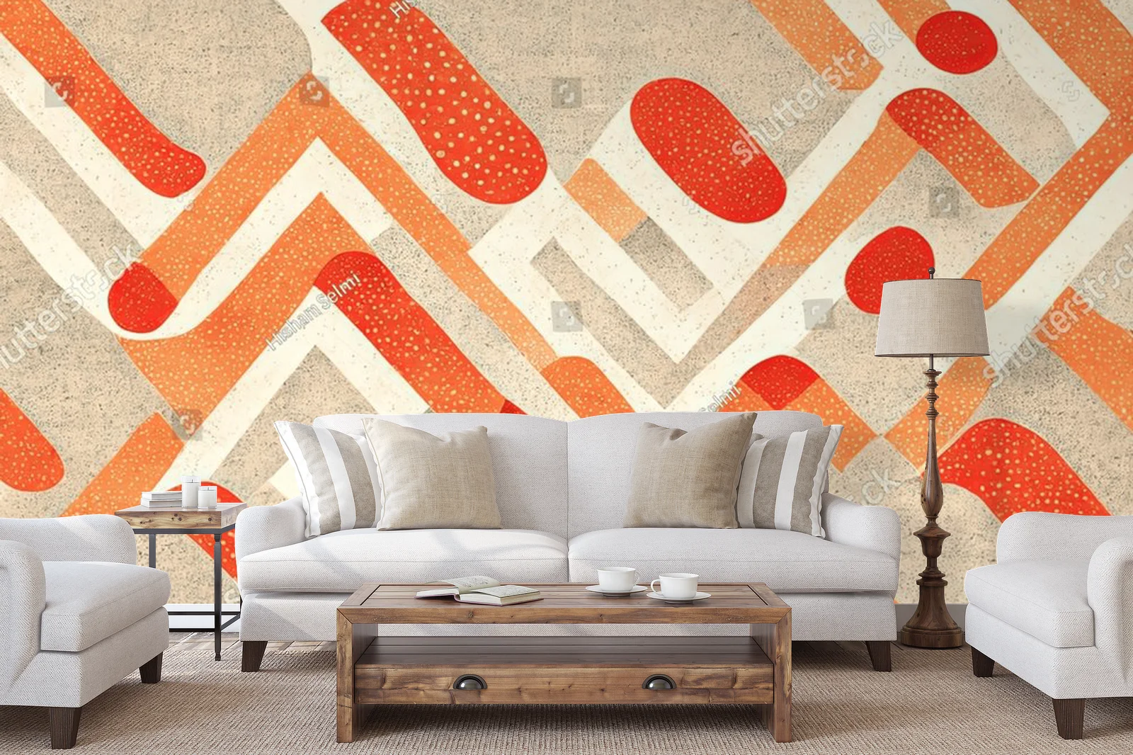 Elegancka abstrakcja w pastelowych tonach