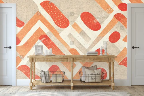 Elegancka abstrakcja w pastelowych tonach