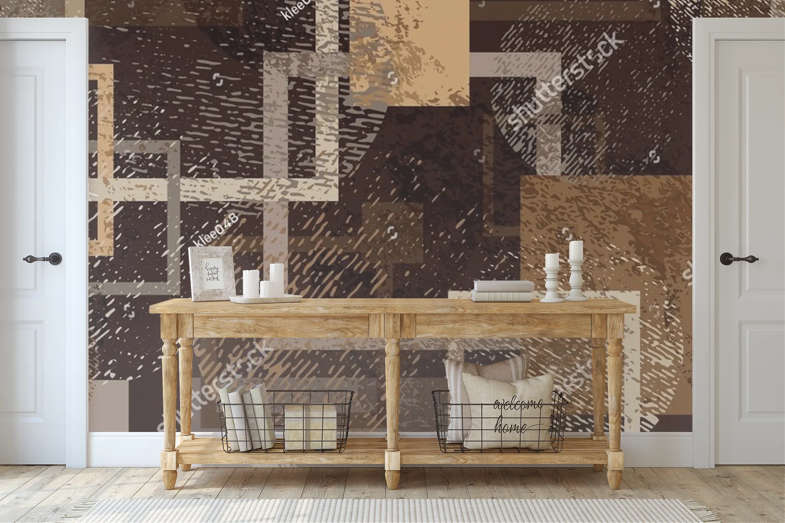 Nowoczesna aranżacja w geometrycznych odcieniach