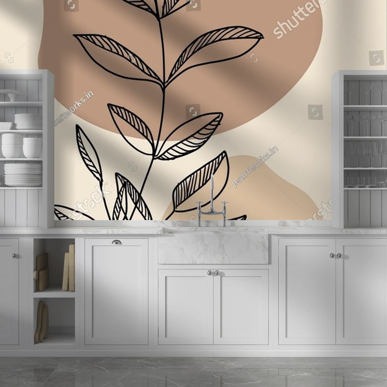 Elegancka minimalizm w boho klimacie z botanicznym akcentem