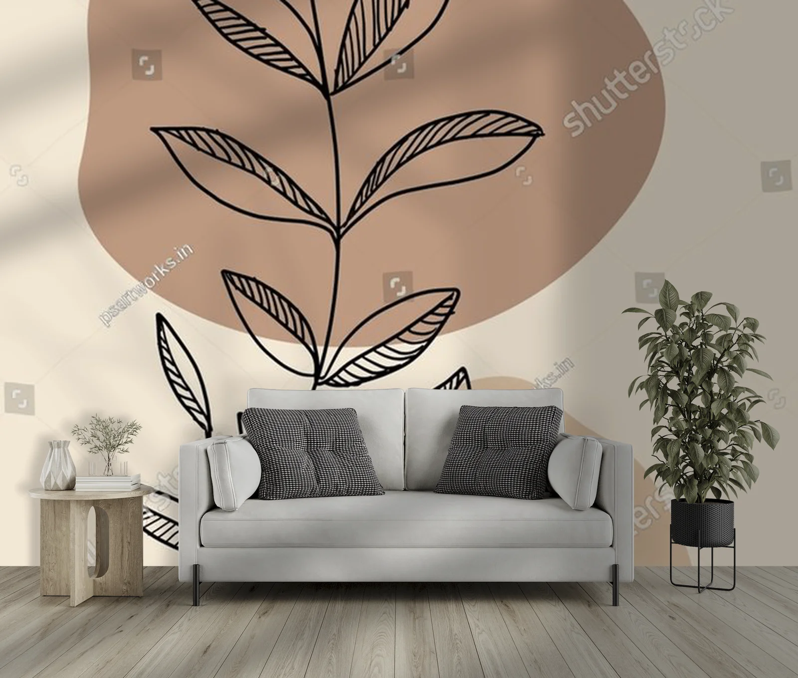 Elegancka minimalizm w boho klimacie z botanicznym akcentem
