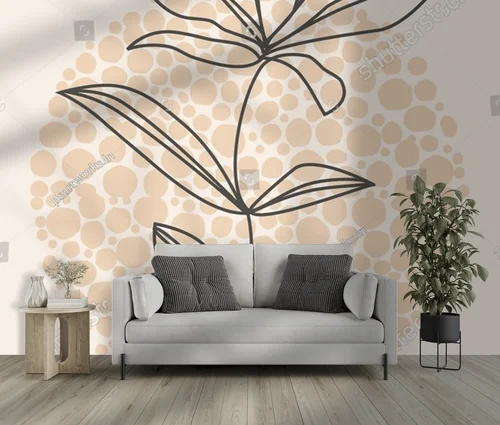 Minimalistyczna botaniczna kompozycja pełna harmonii