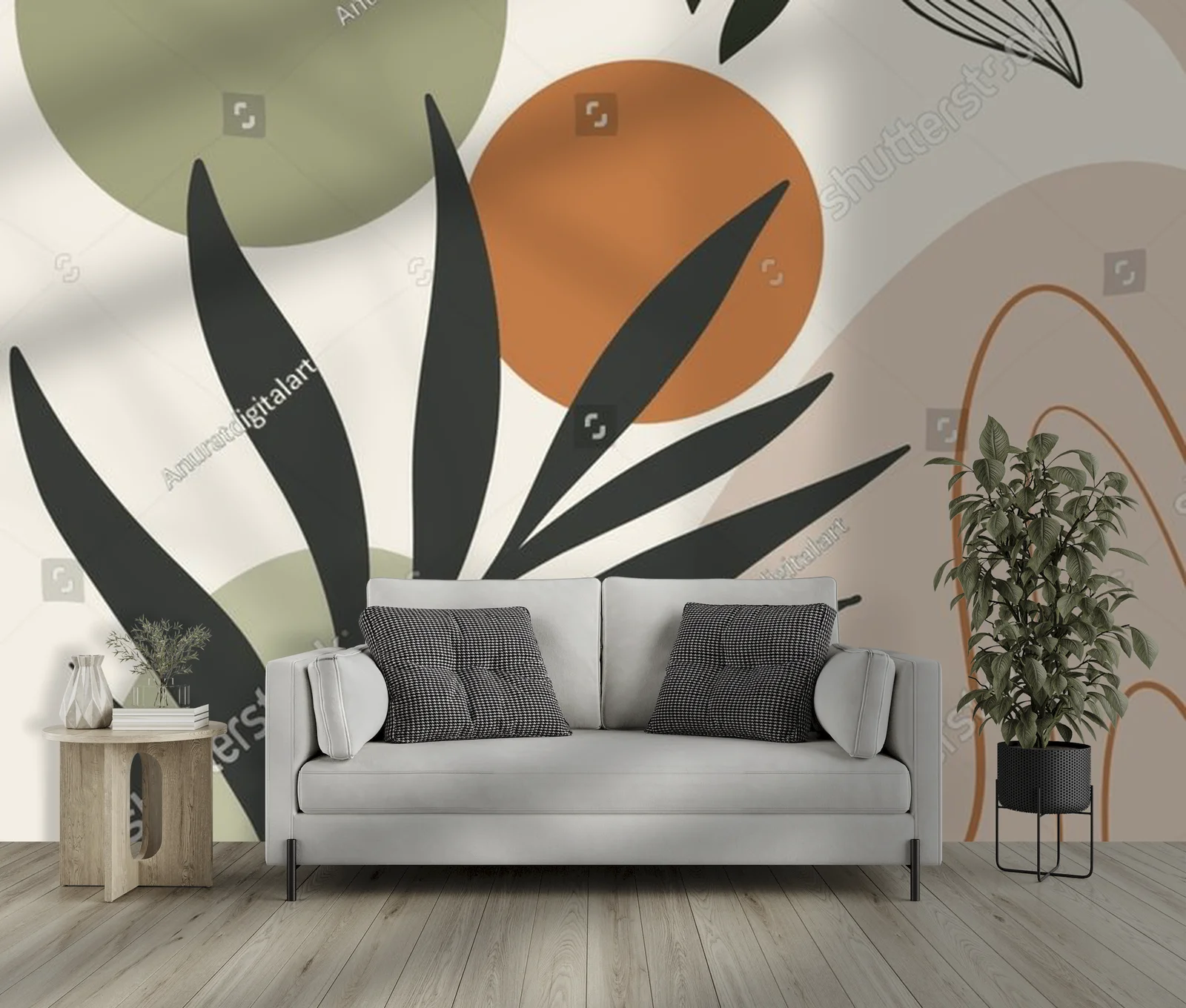 Elegancka geometria w delikatnych, pastelowych tonach