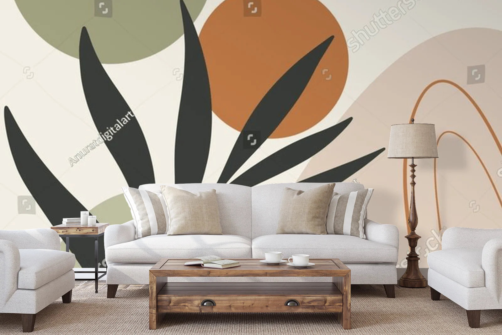 Elegancka geometria w delikatnych, pastelowych tonach