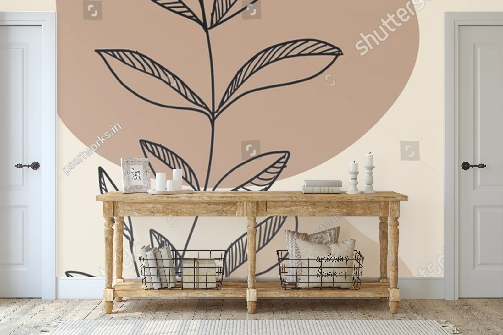 Elegancka minimalizm w boho klimacie z botanicznym akcentem