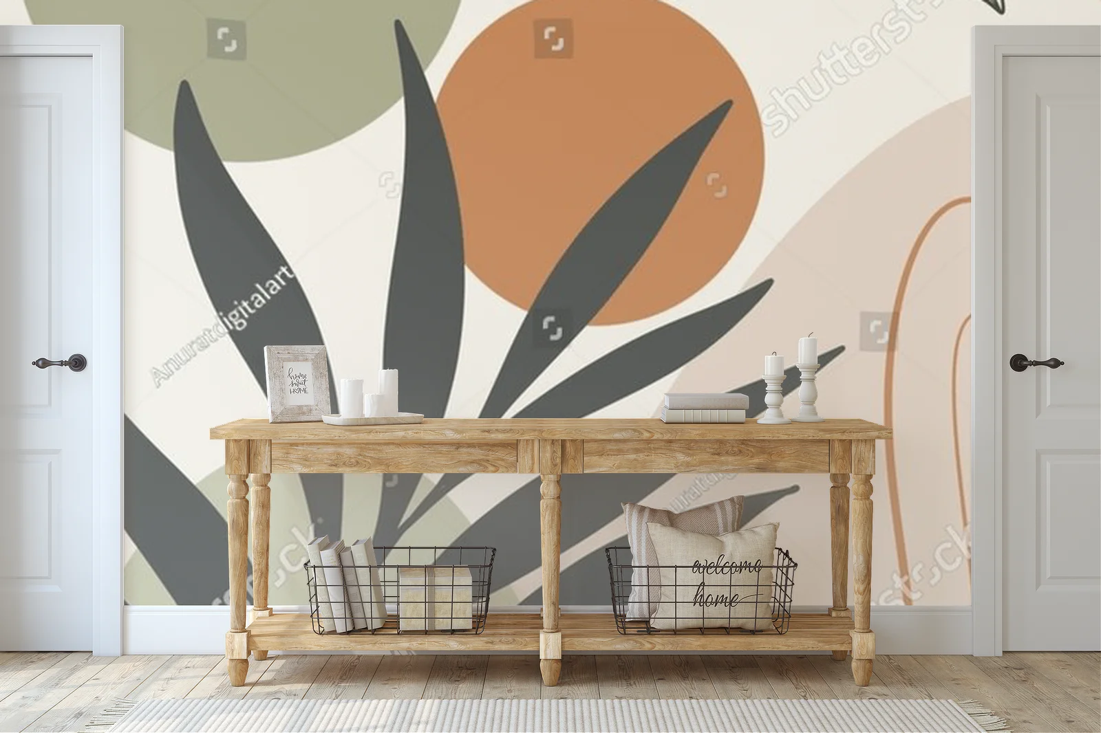 Elegancka geometria w delikatnych, pastelowych tonach