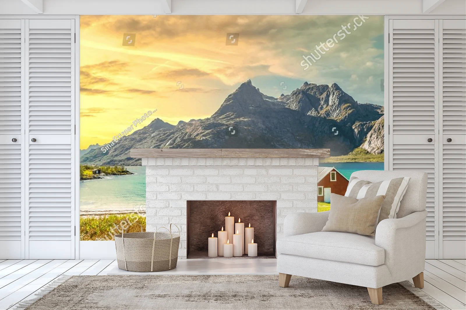 Idylliczny Trollfjord w pięknych pastelach