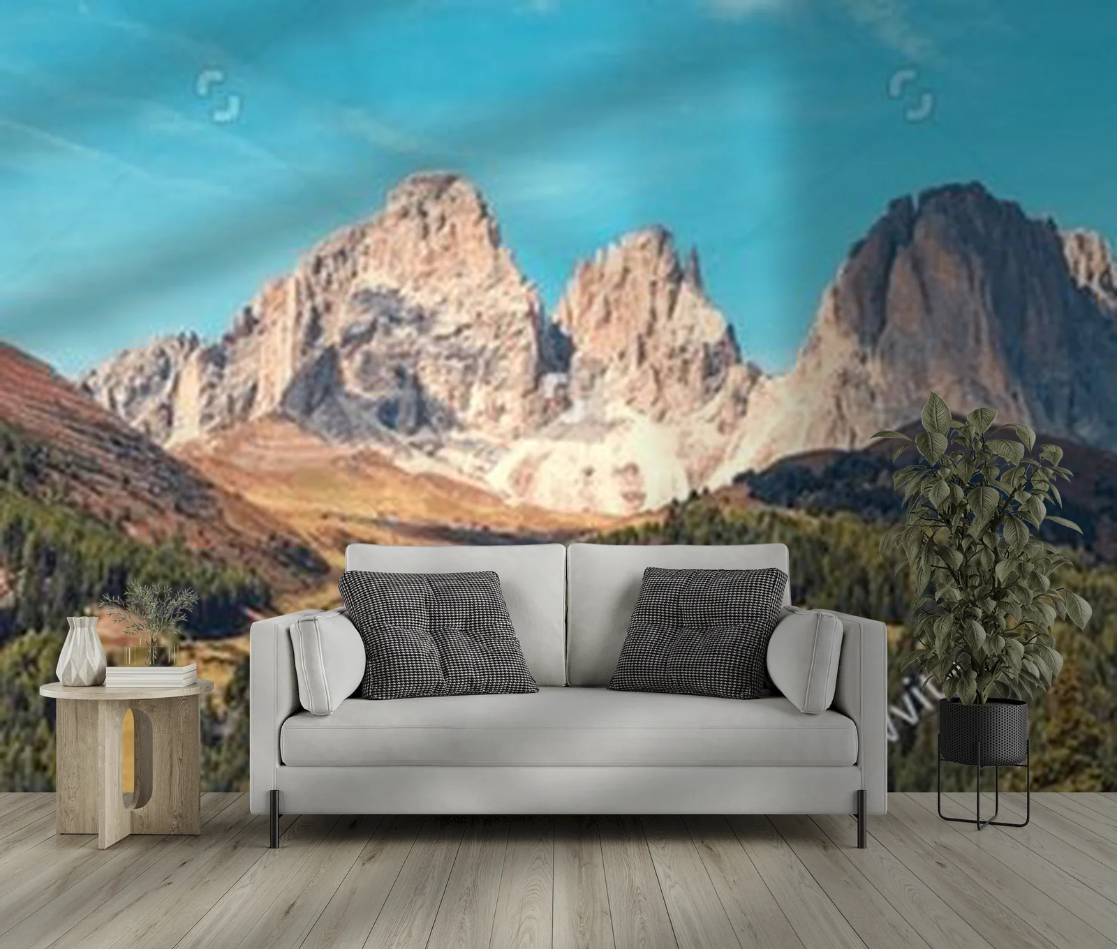 Misterne piękno Dolomitów w niebieskich odcieniach