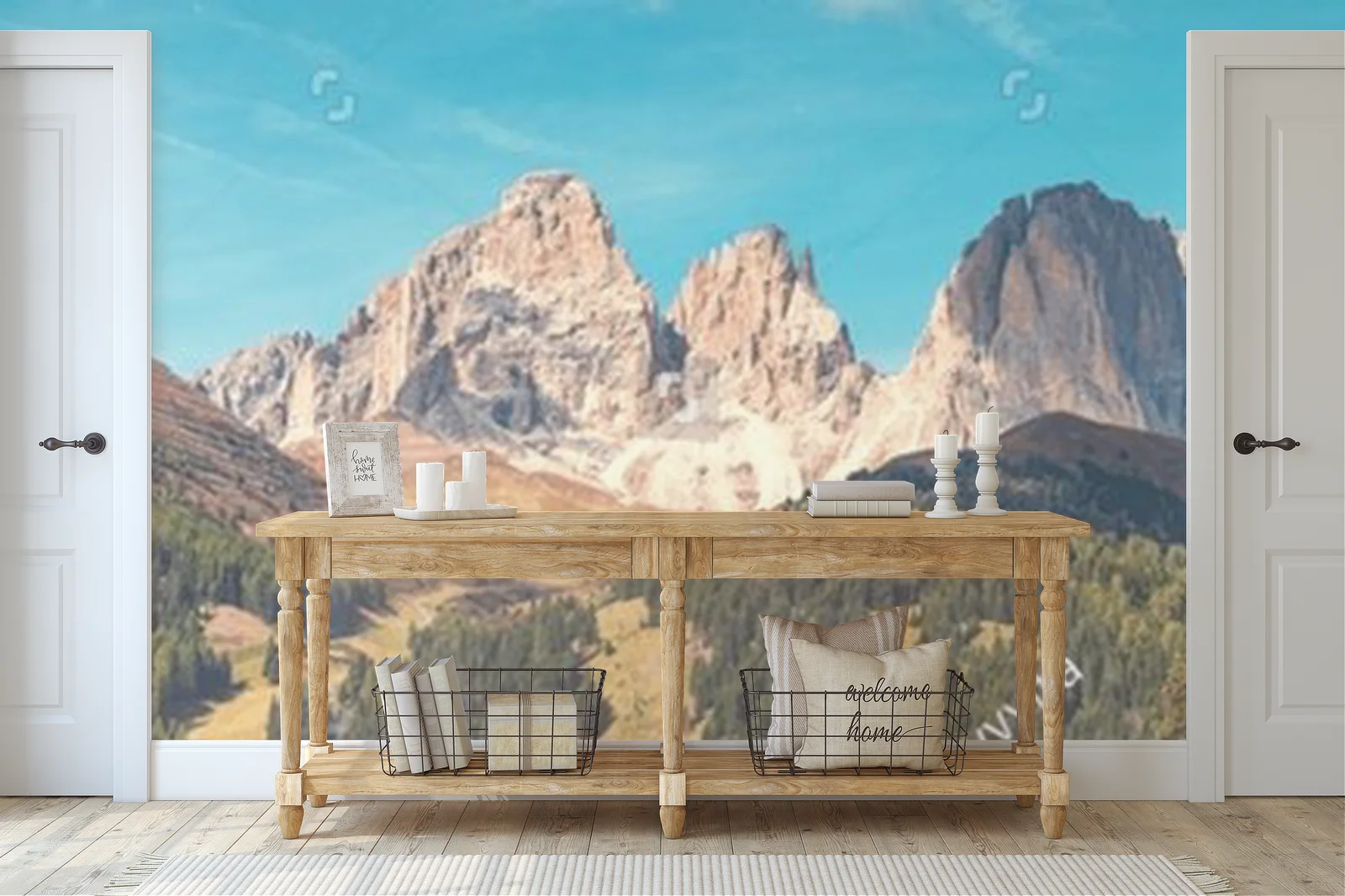 Misterne piękno Dolomitów w niebieskich odcieniach