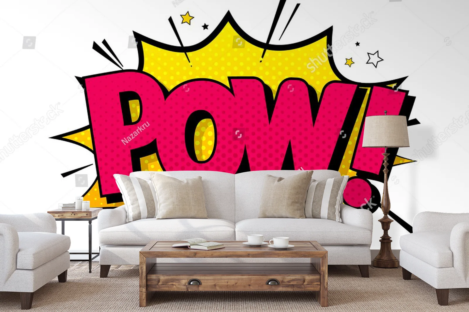 Radosne liternictwo w retro pop-artowym stylu