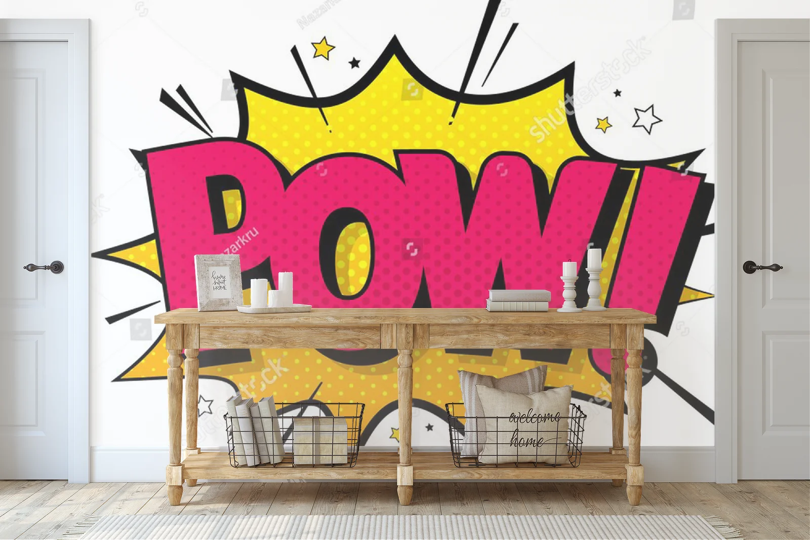 Radosne liternictwo w retro pop-artowym stylu