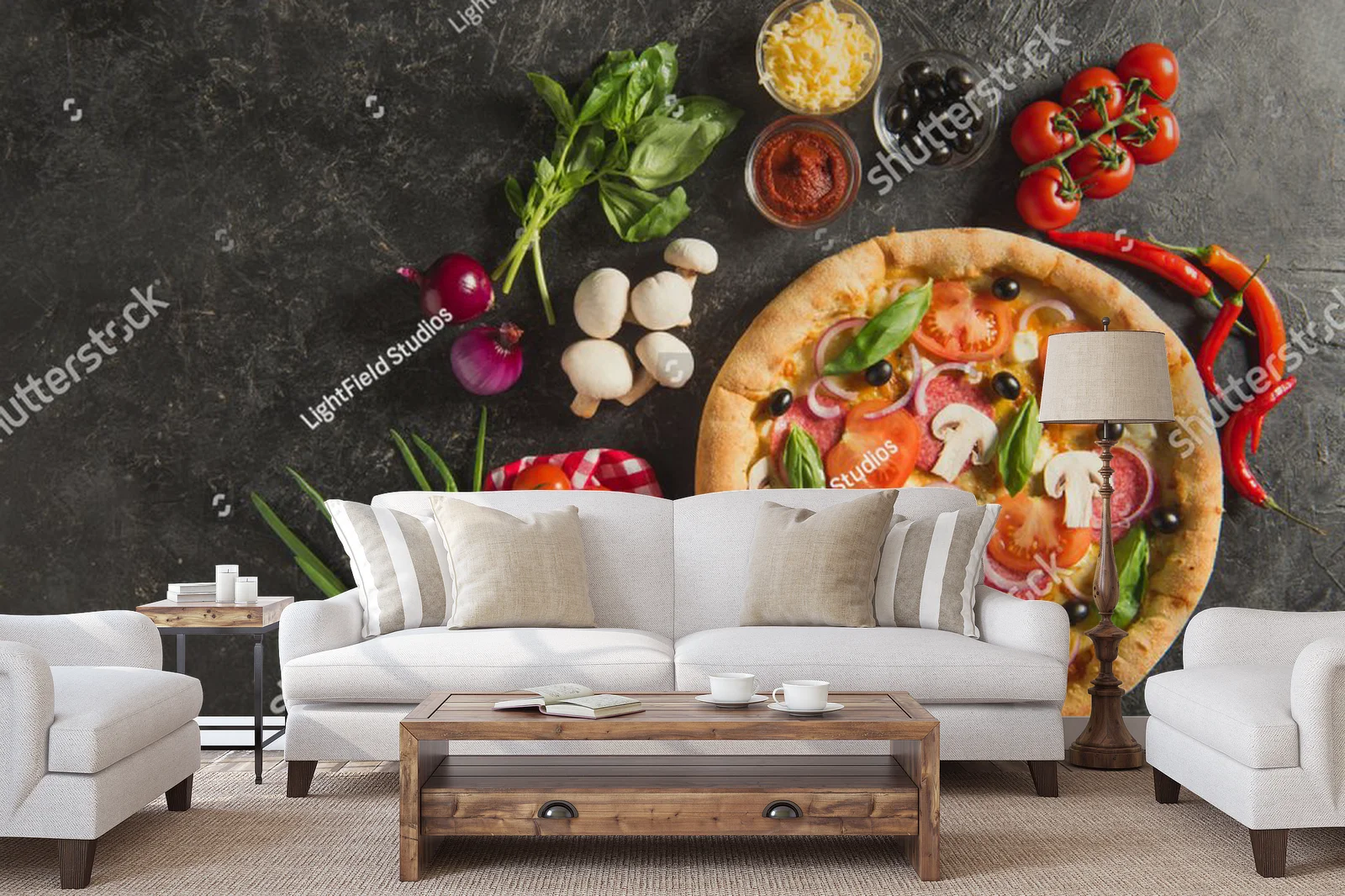Zmysłowa włoska pizza w intensywnych barwach