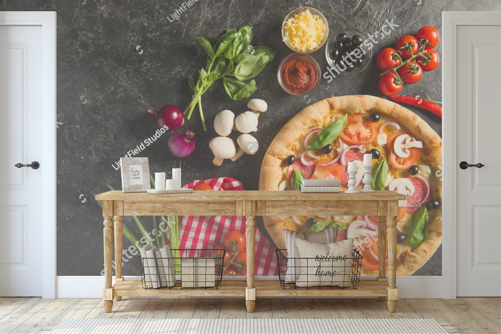 Zmysłowa włoska pizza w intensywnych barwach