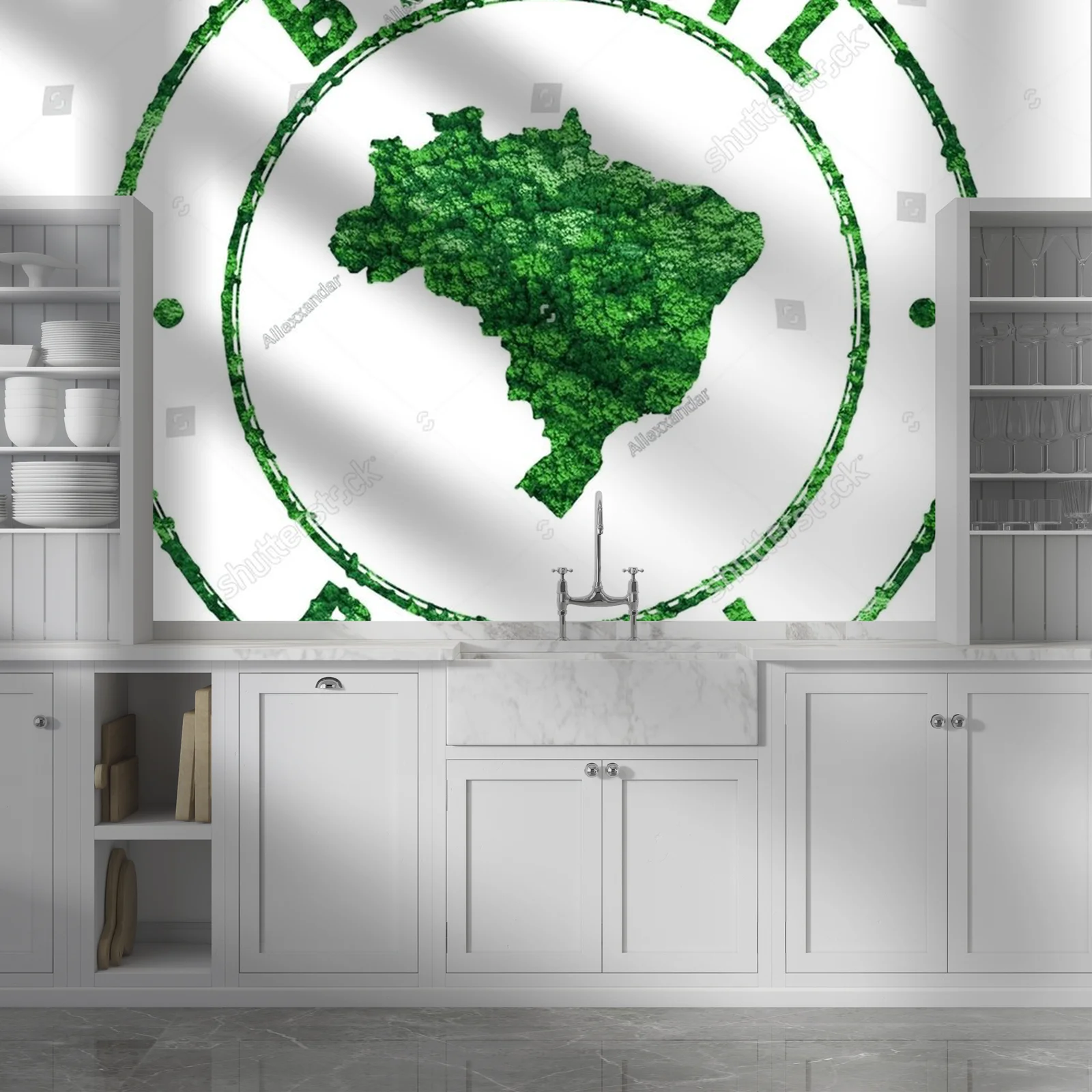 Nostalgiczna mapa Brazylii jako symbol zrównoważonego rozwoju