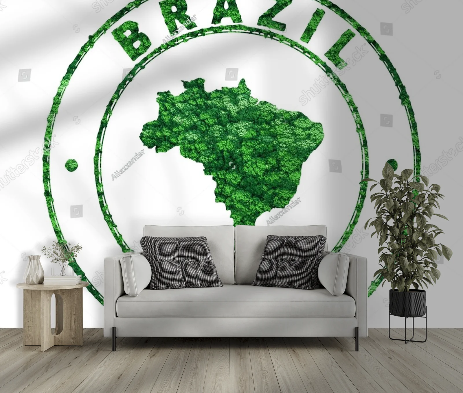 Nostalgiczna mapa Brazylii jako symbol zrównoważonego rozwoju