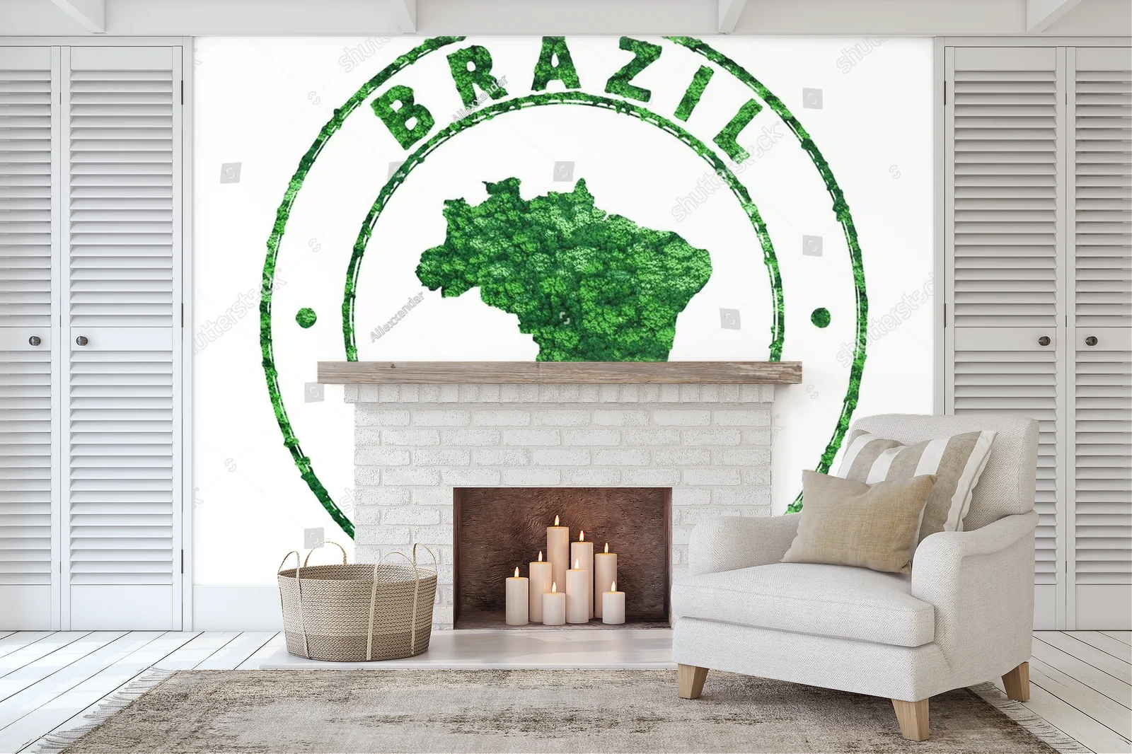 Nostalgiczna mapa Brazylii jako symbol zrównoważonego rozwoju