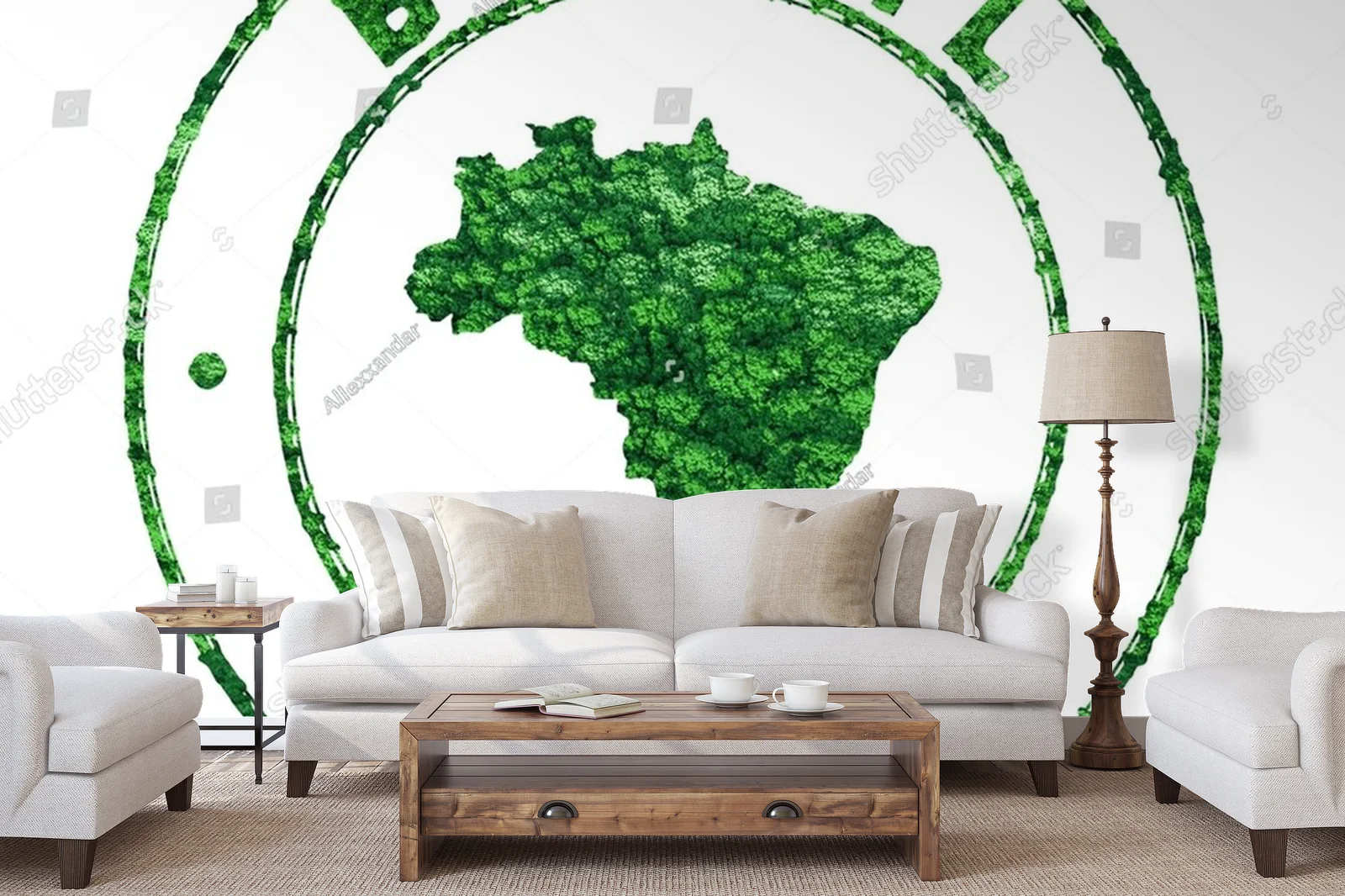 Nostalgiczna mapa Brazylii jako symbol zrównoważonego rozwoju