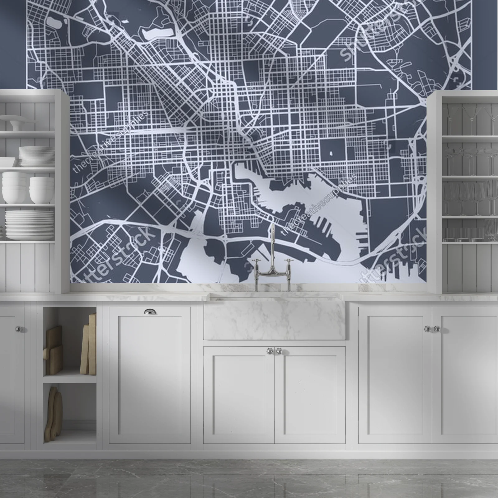Baltimore w odcieniach szarości – artystyczna kompozycja