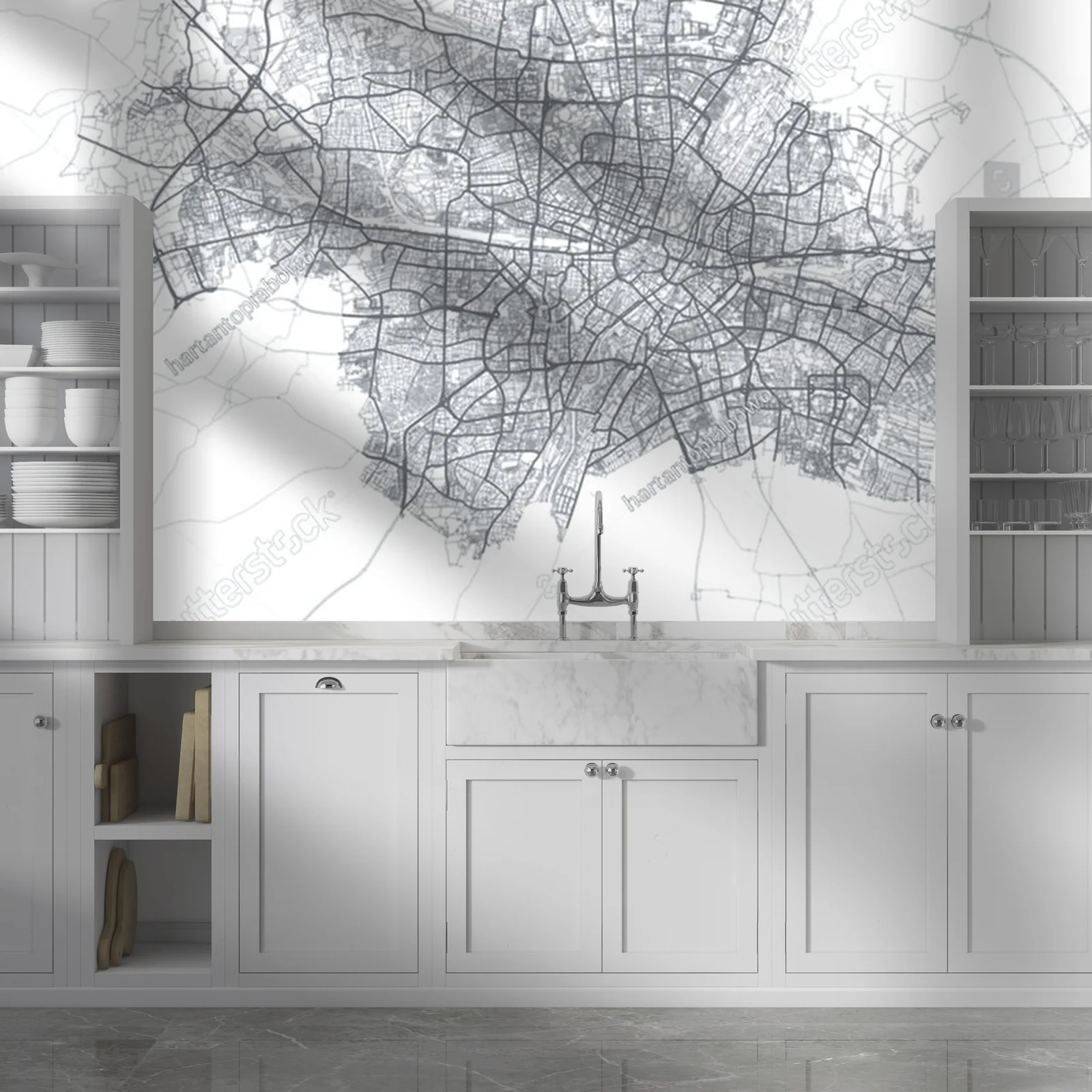 Zachwycająca mapa Monachium w eleganckiej aranżacji