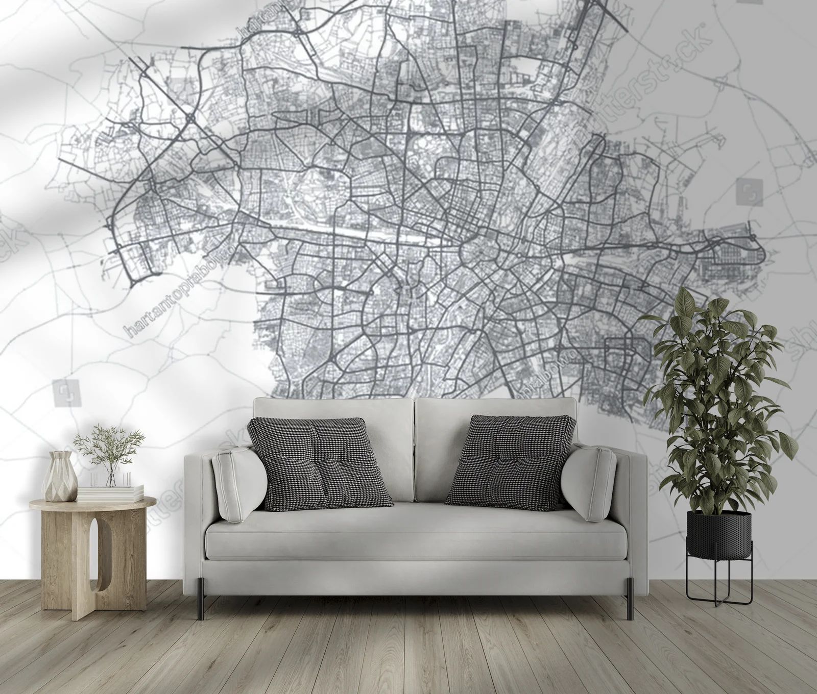Zachwycająca mapa Monachium w eleganckiej aranżacji