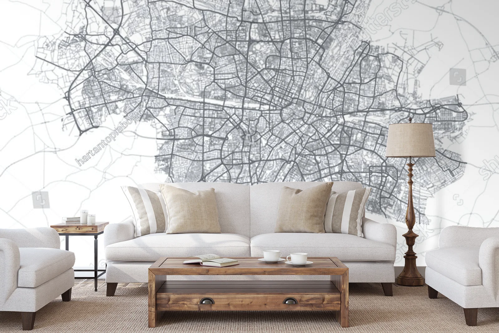 Zachwycająca mapa Monachium w eleganckiej aranżacji