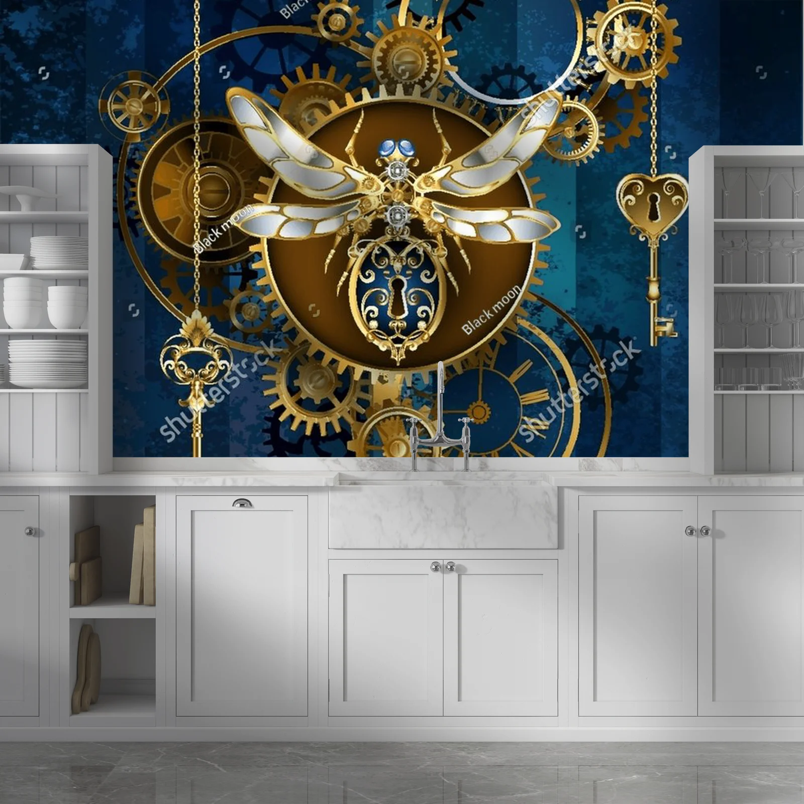 Mechaniczny owad w steampunkowym stylu