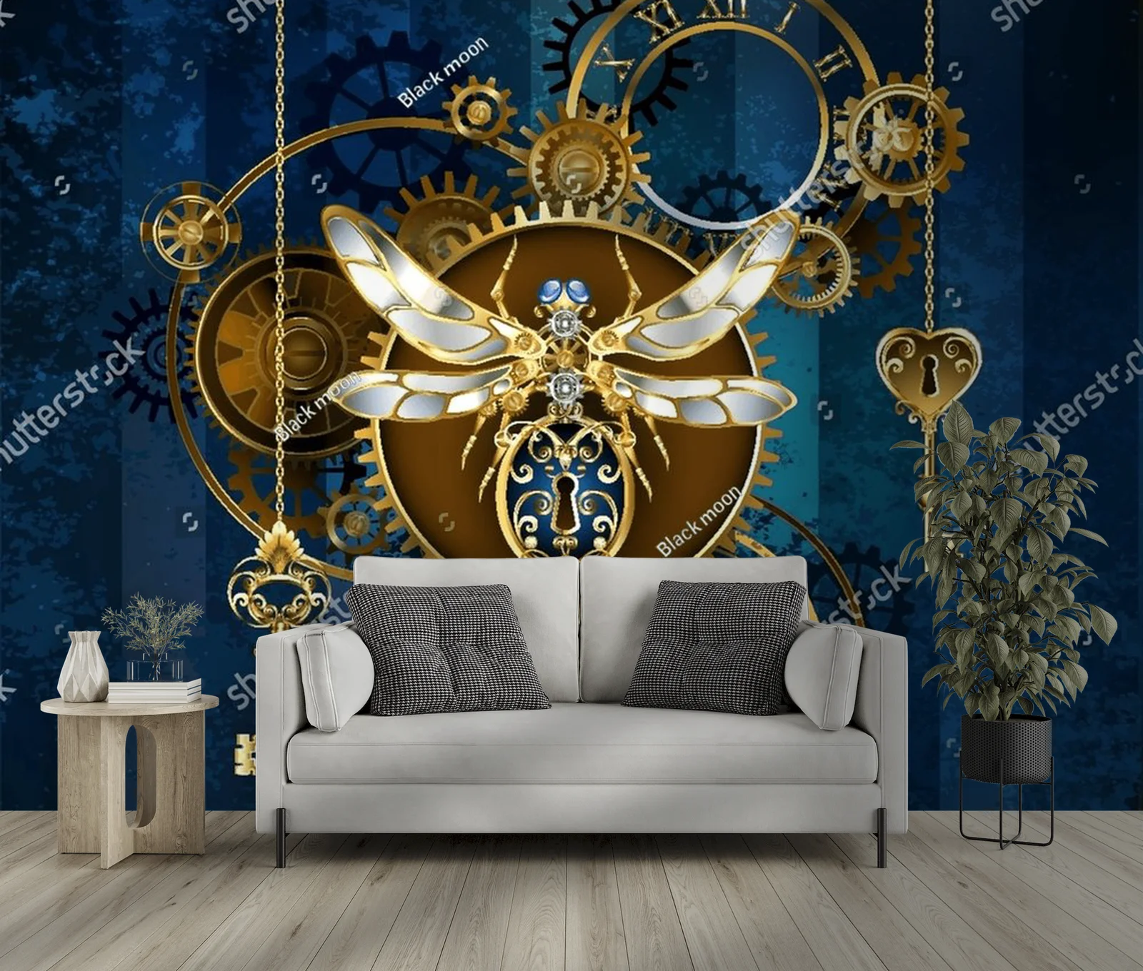 Mechaniczny owad w steampunkowym stylu