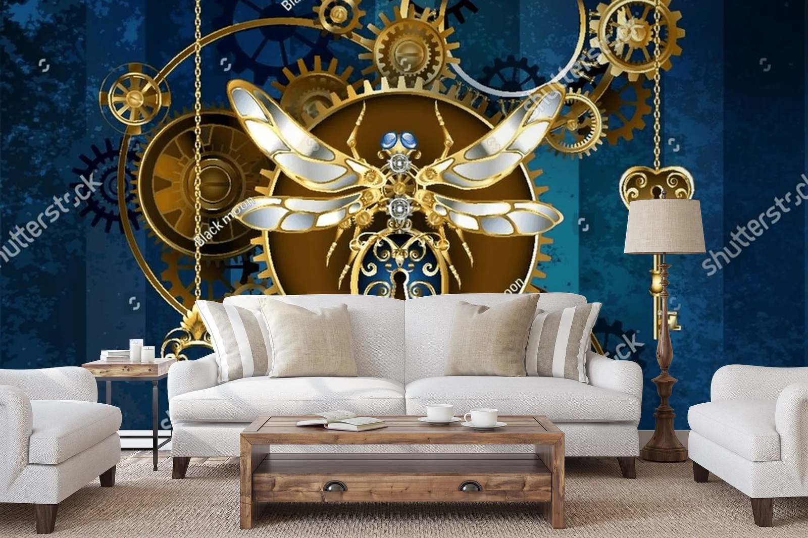 Mechaniczny owad w steampunkowym stylu