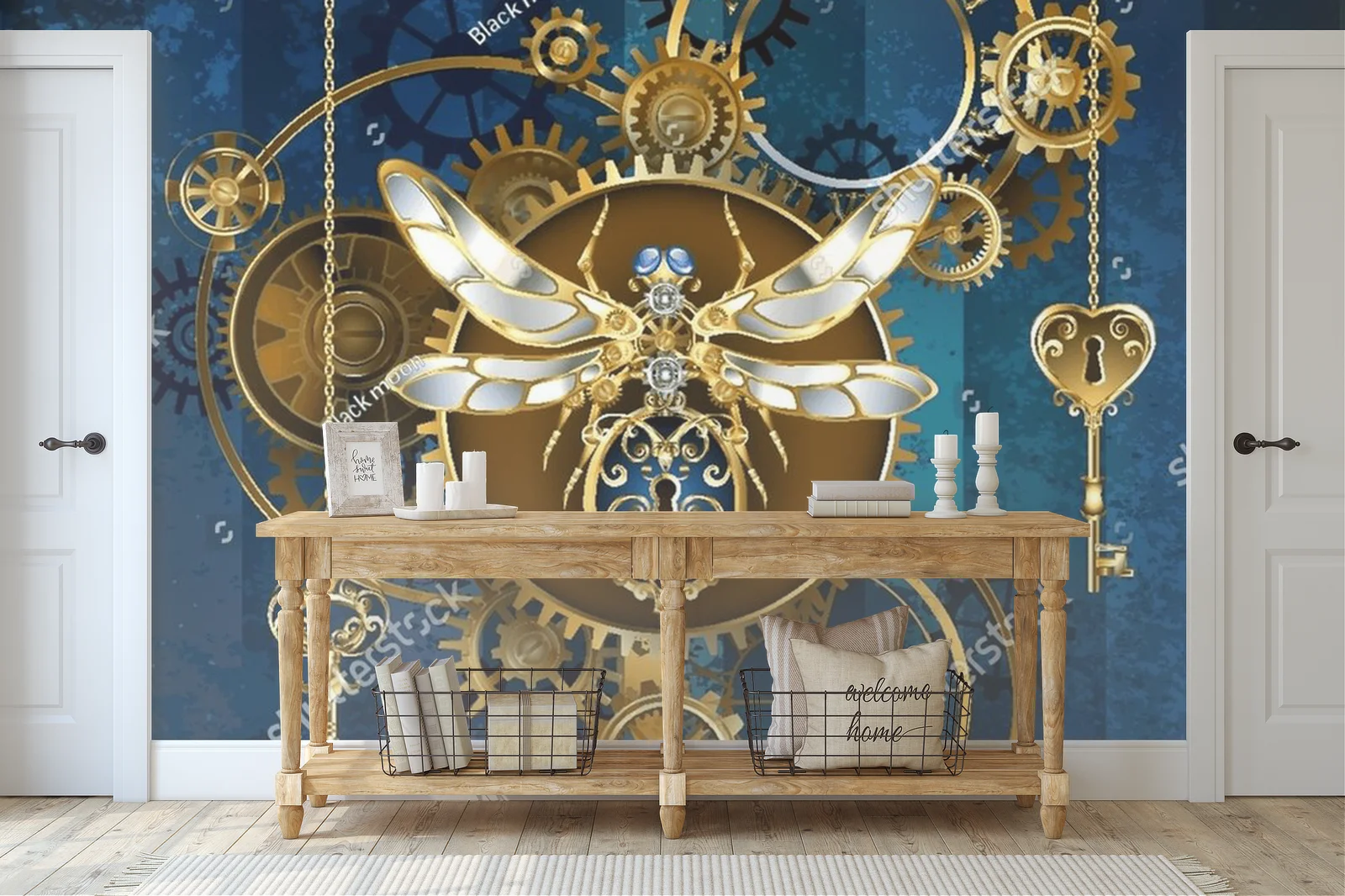 Mechaniczny owad w steampunkowym stylu