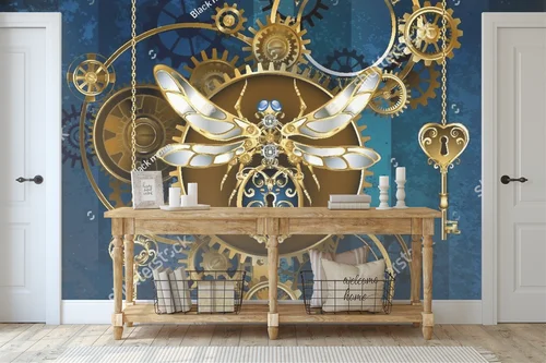 Mechaniczny owad w steampunkowym stylu